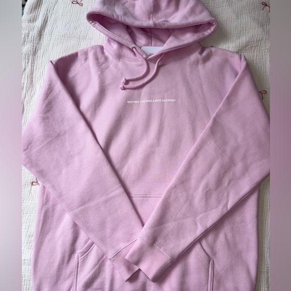 Pink We’re Not Really Strangers hoodie - Picture 2 of 6